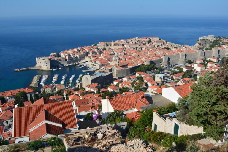 aeiral view of Dubrovnik